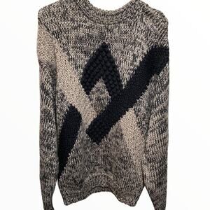VTG Saturdays Cosby sweater 90s Hip Hop Textured Knit 100% Acrylic XL
